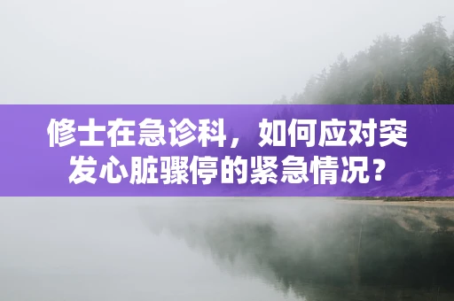 修士在急诊科，如何应对突发心脏骤停的紧急情况？