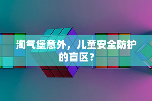 淘气堡意外，儿童安全防护的盲区？