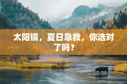 太阳镜，夏日急救，你选对了吗？