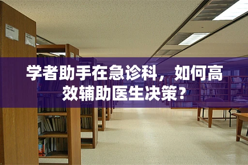 学者助手在急诊科，如何高效辅助医生决策？