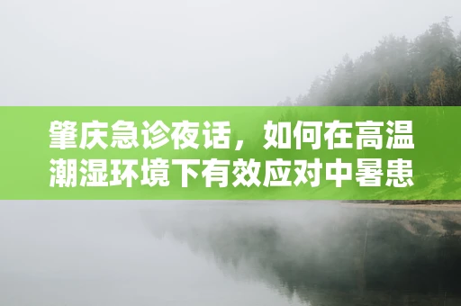 肇庆急诊夜话，如何在高温潮湿环境下有效应对中暑患者？