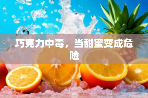 巧克力中毒，当甜蜜变成危险