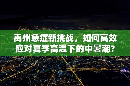 禹州急症新挑战，如何高效应对夏季高温下的中暑潮？