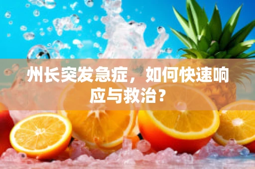 州长突发急症，如何快速响应与救治？